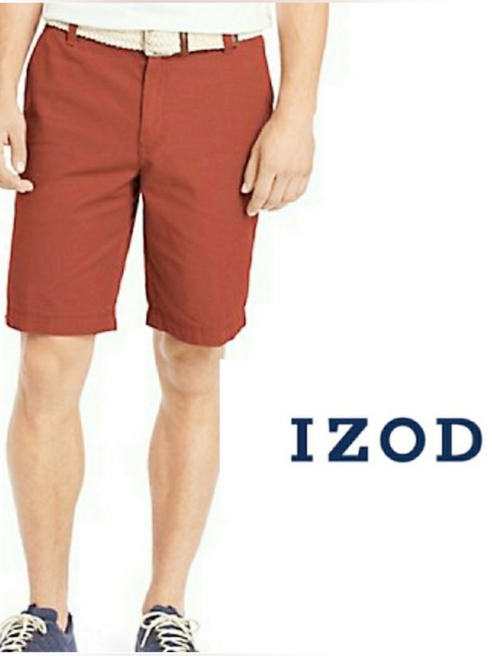 Izod Saltwater Flat Front Shorts 38